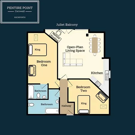 Apartment Pentire Point - Coastal Penthouse, Beaches, River & Restaurants Within Short Walk